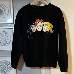 Y2K Archie Comics Black Long Sleeve Sweatshirt Size S